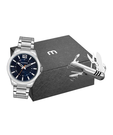 relógio mondaine 32602g0mvne2kt analógico prateado