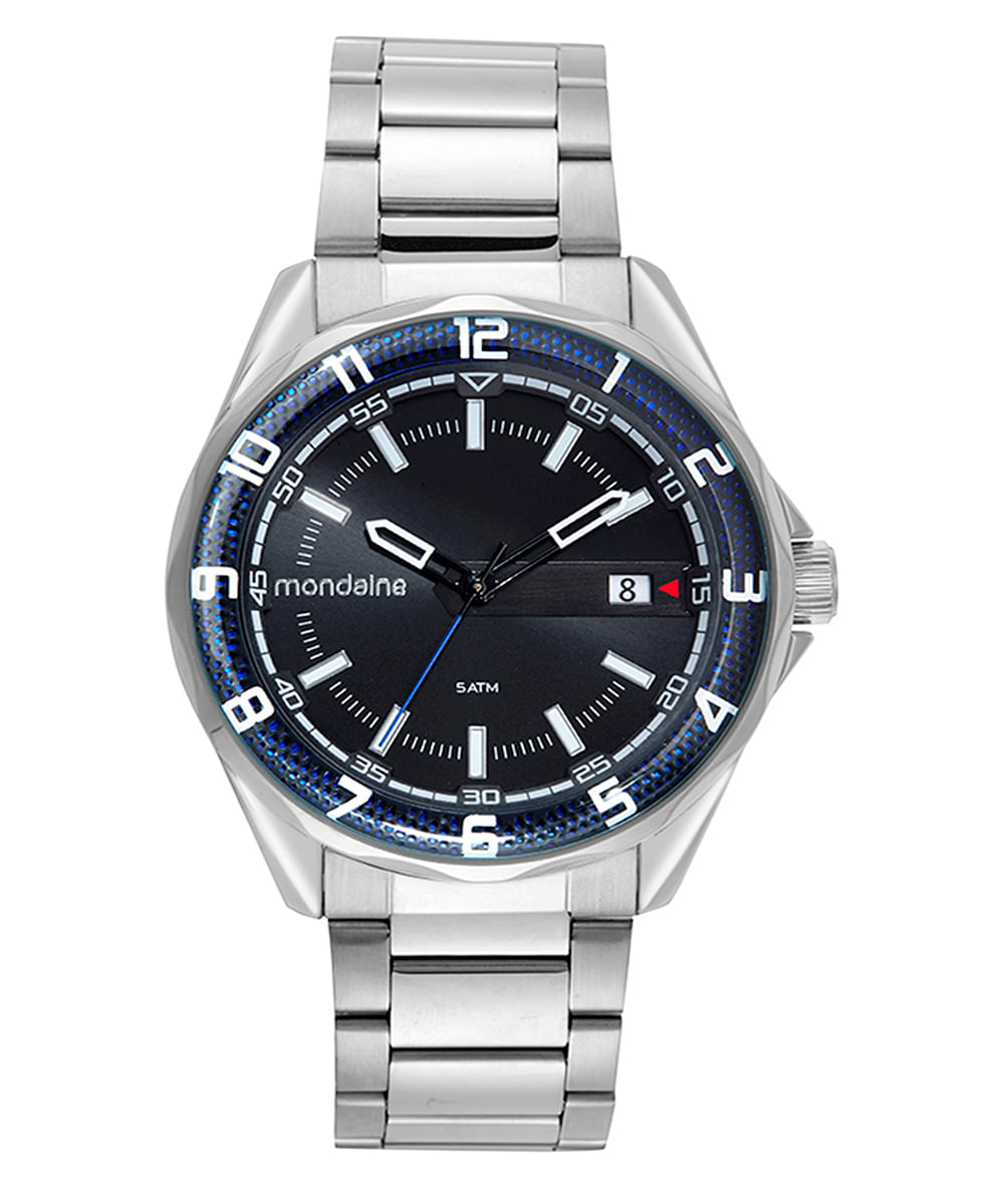 relógio mondaine 32545g0mvne2kf analógico prateado