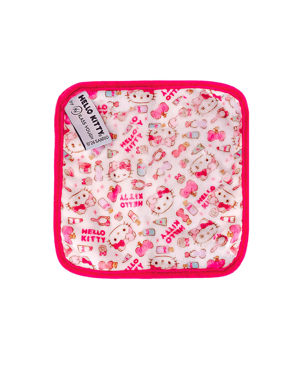 toalha demaquilante klass vough hello kitty rosa