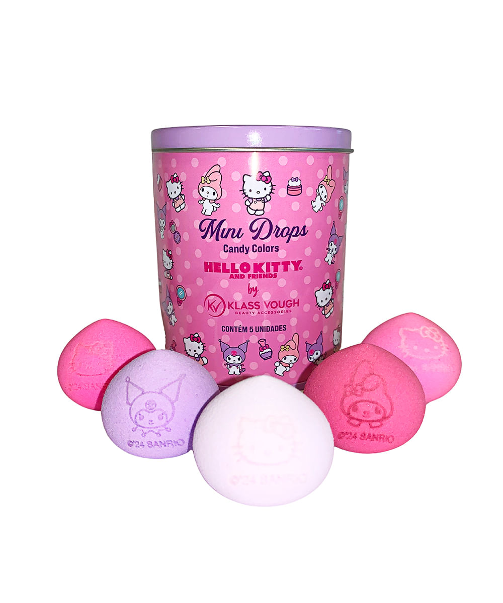 kit de 5 esponjas mini gota klass vough hello kitty