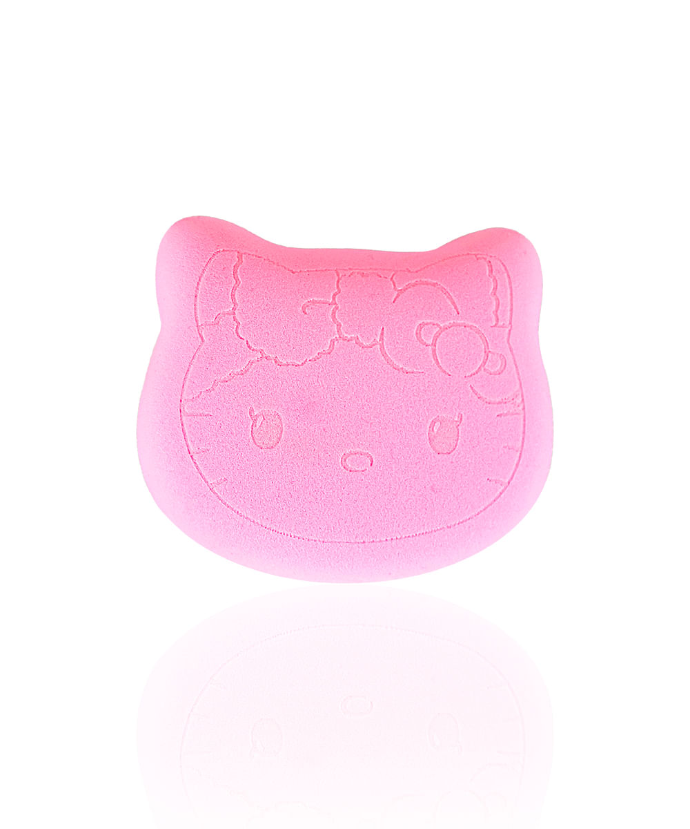 esponja de maquiagem klass vough hello kitty rosa