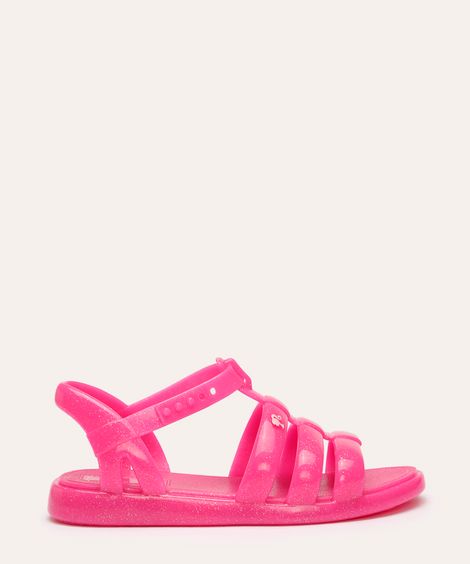 sandália grendene infantil com brinde barbie rosa