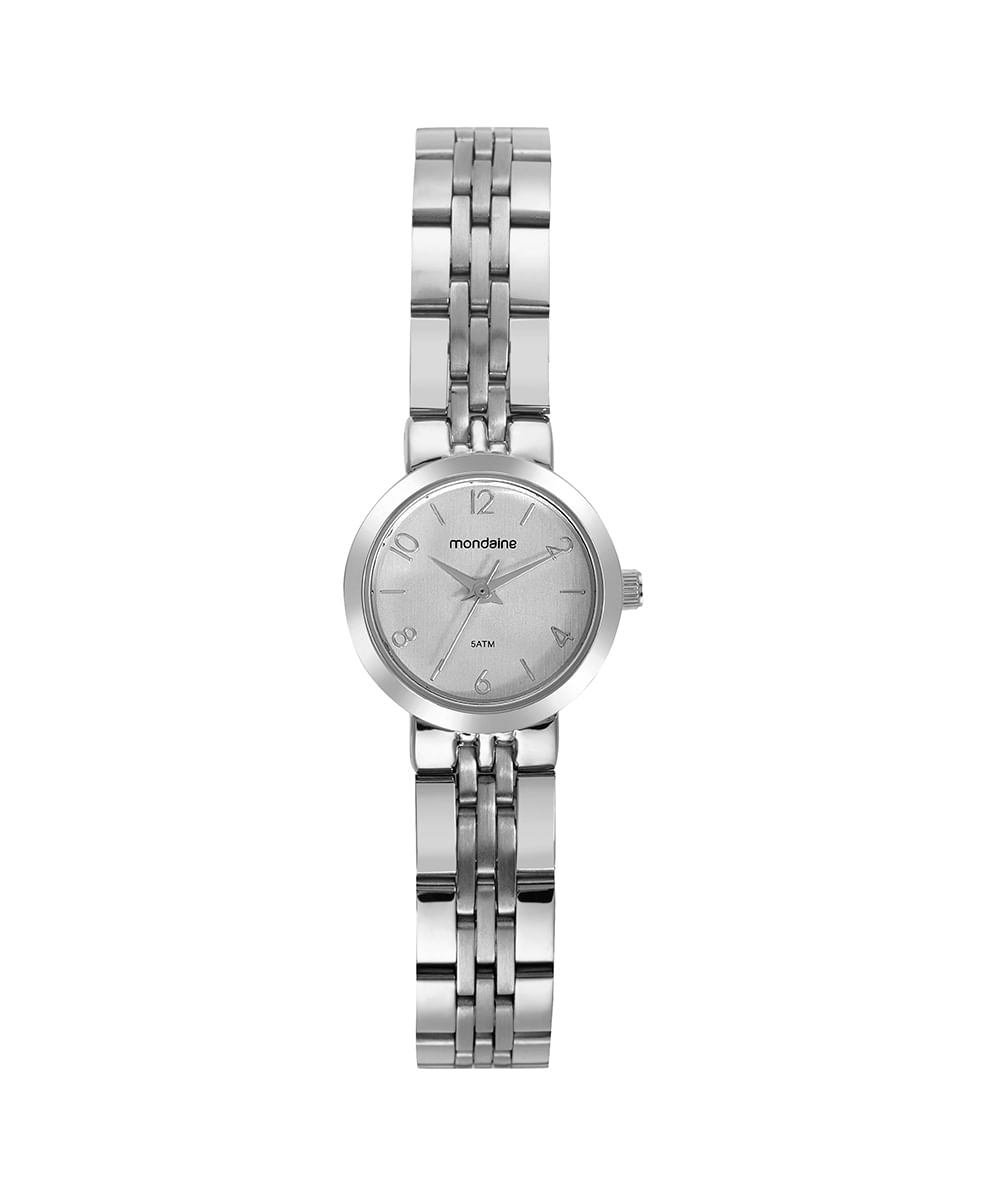 relógio mondaine  32732l0mvne2ka analógico prateado