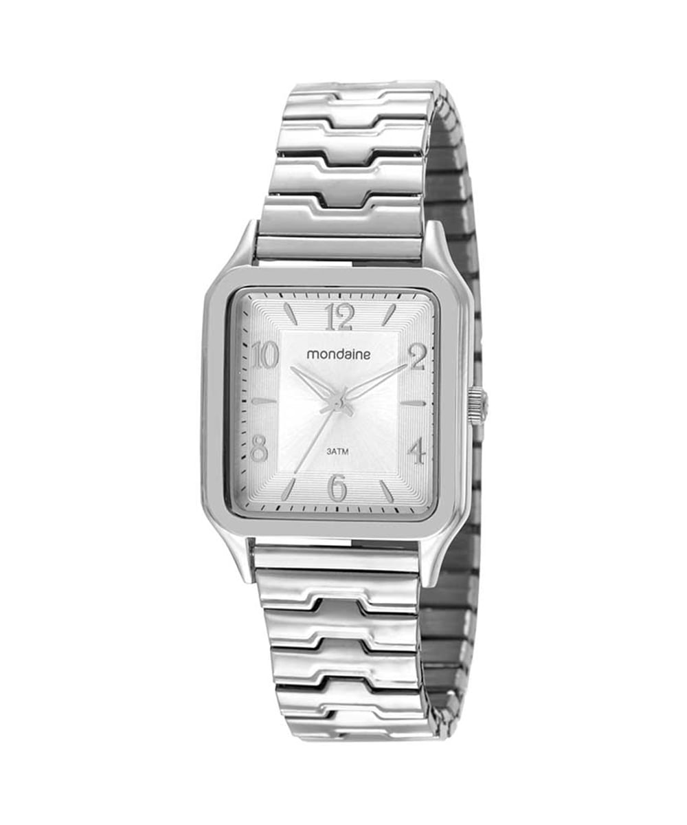 relógio mondaine  32388l0mvne2ka analógico prateado