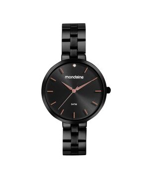 relógio mondaine  32670lpmvpe3kb analógico preto