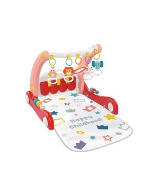 Tapete Piano de Atividade e Andador PlayWalker Rosa Maxibaby