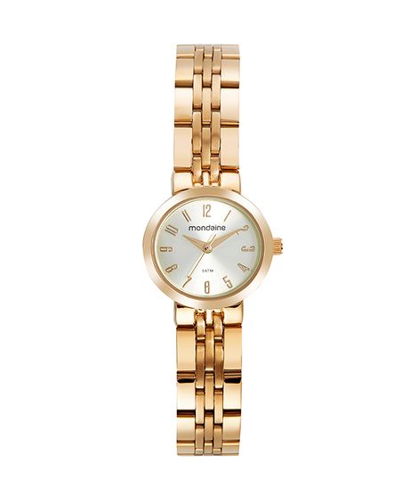 relógio mondaine 32689lpmvde1 analógico dourado