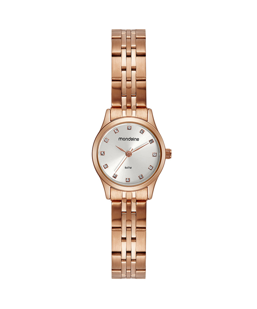 relógio mondaine  32493lpmvre3kf analógico rosê