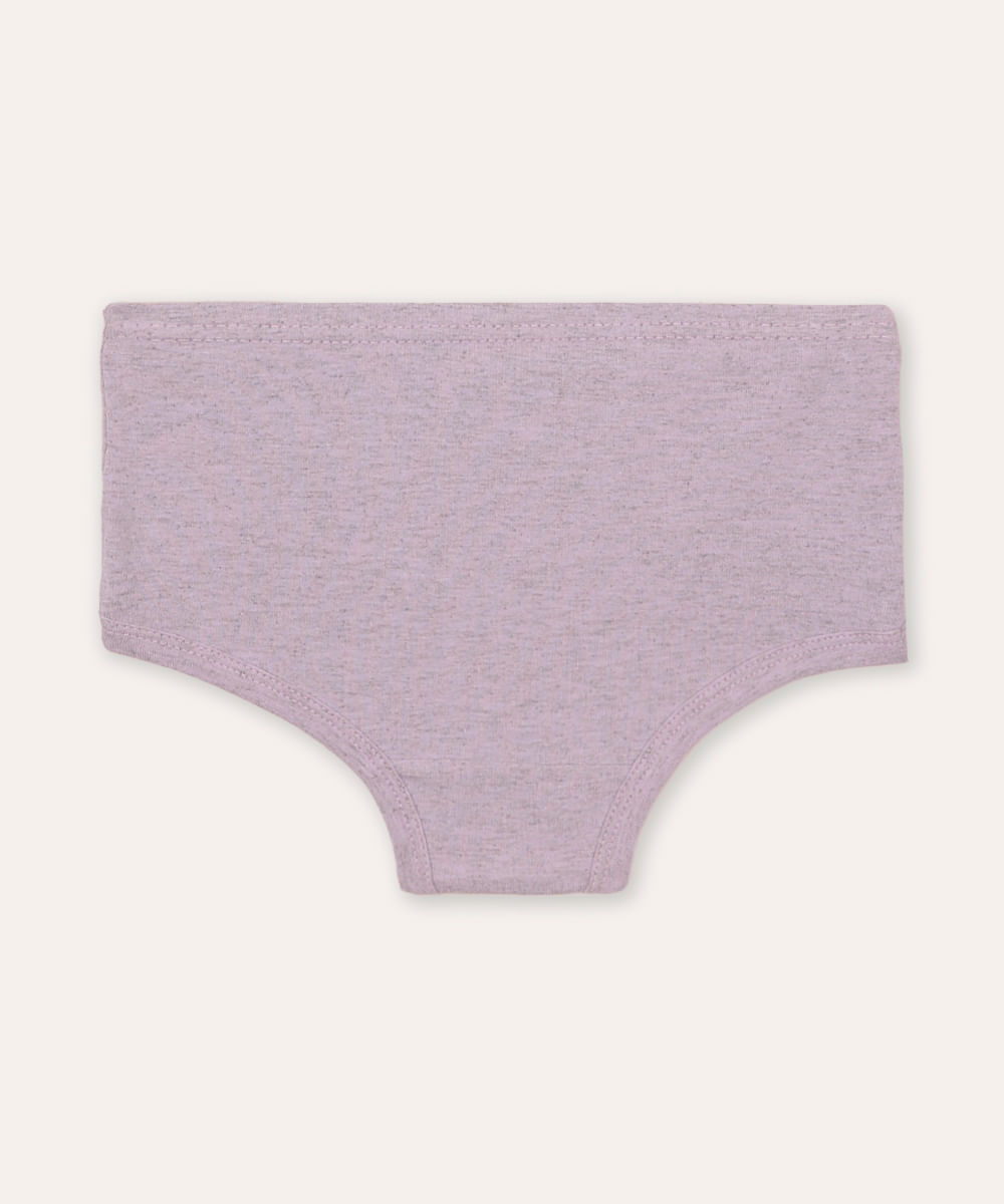 kit de 2 calcinhas de algodão infantil colorido