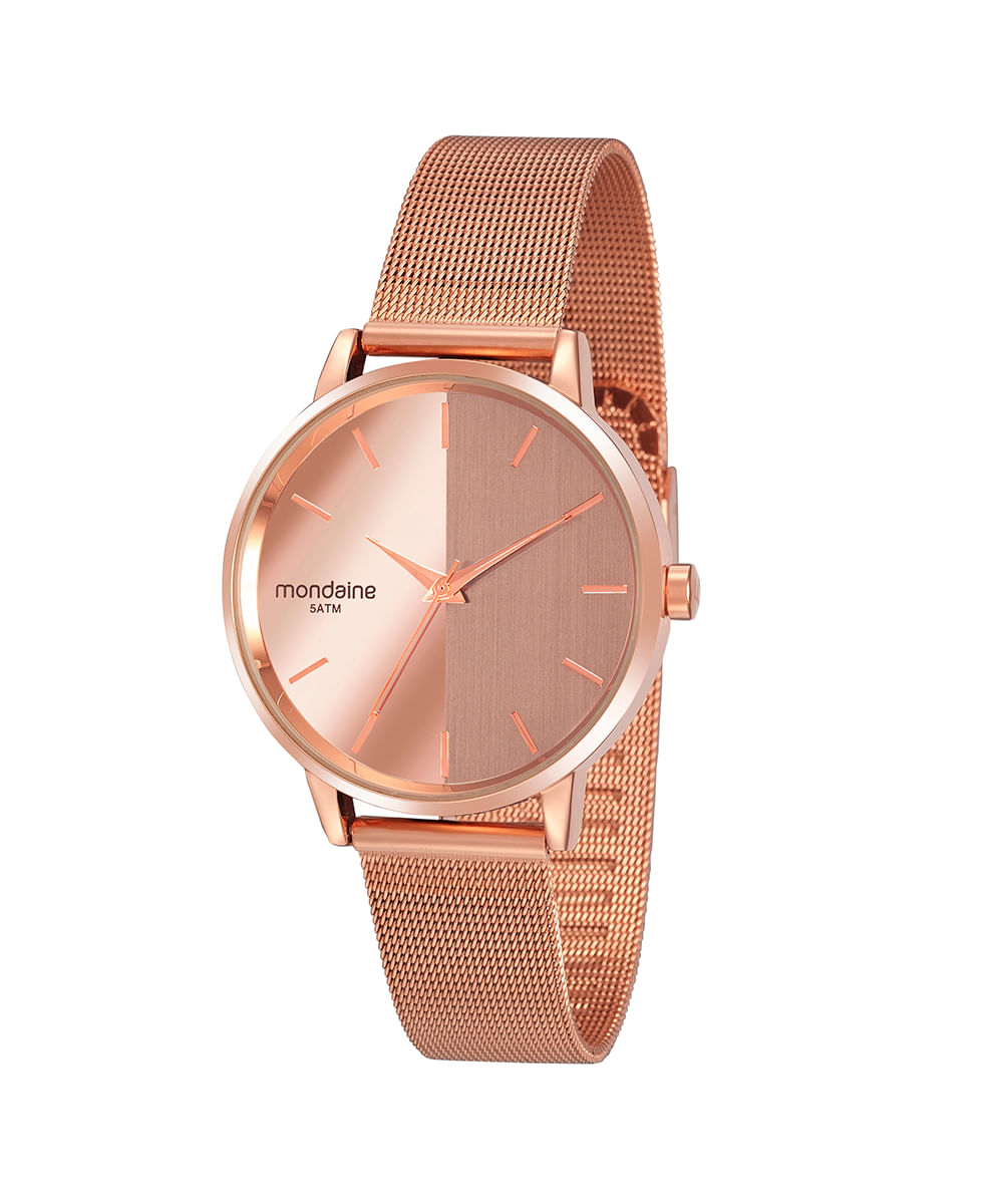 relógio mondaine  32117lpmvre3 analógico rosê