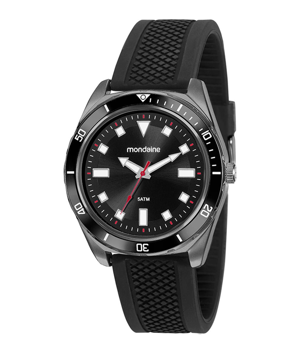 relógio mondaine  53769gpmvpi1 analógico preto