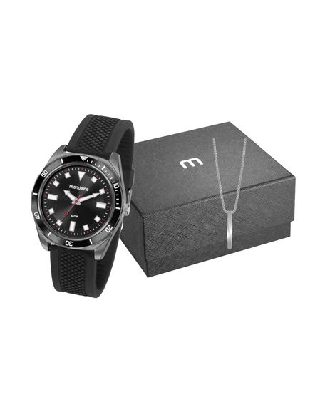 relógio mondaine  53769gpmvpi1 analógico preto