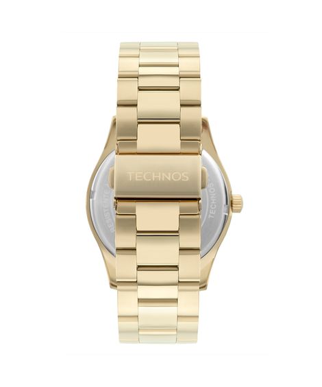 relógio technos  2035mwtk1x analógico dourado