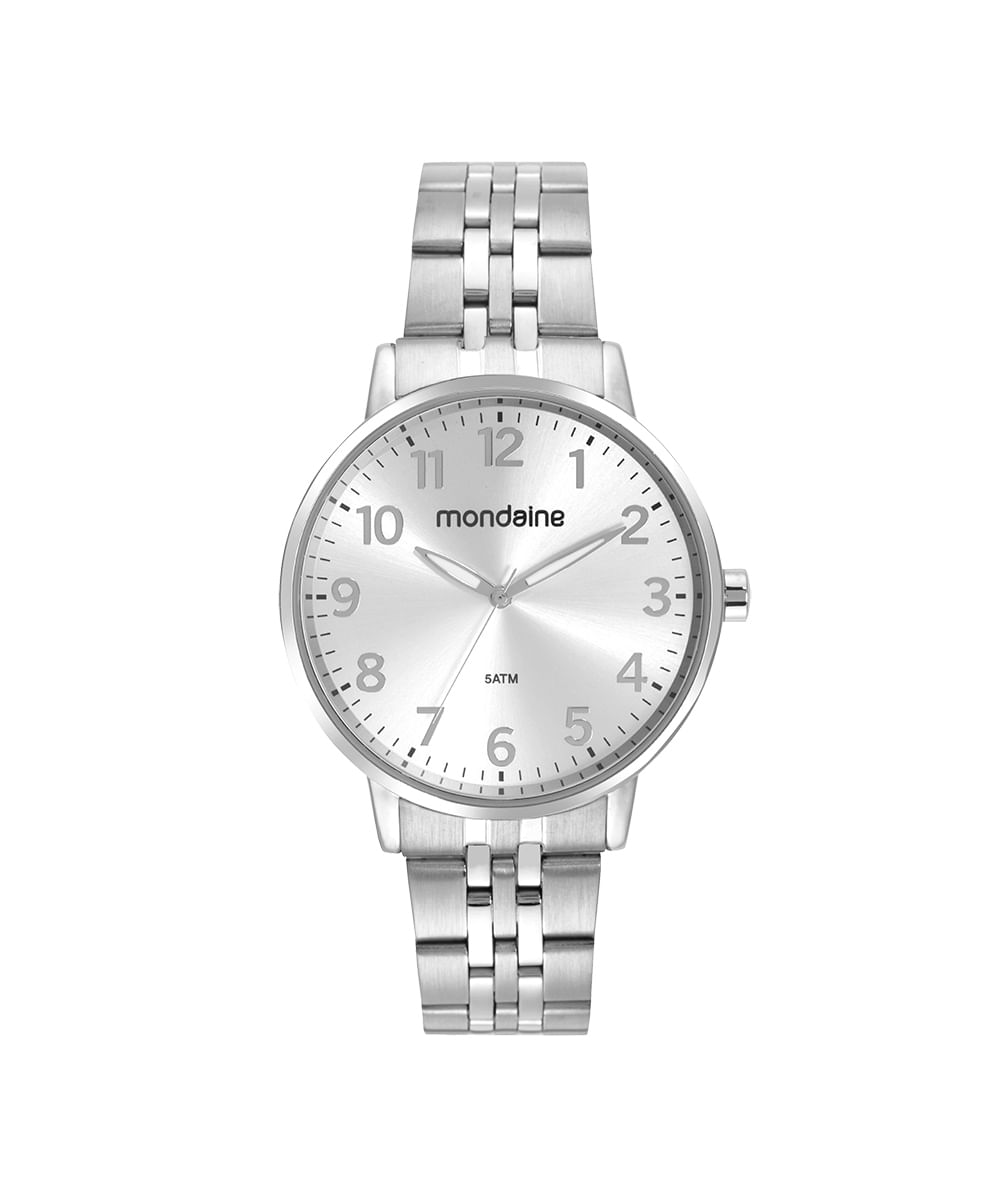 relógio mondaine  32662l0mvne3ka analógico prateado