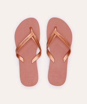 chinelo havaianas elegance rosa