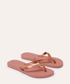 chinelo havaianas elegance rosa