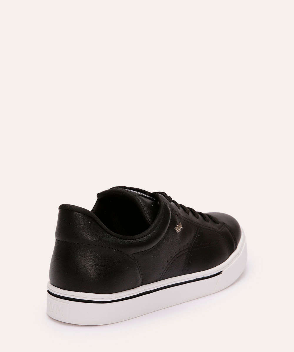 tênis casual via marte cano baixo preto