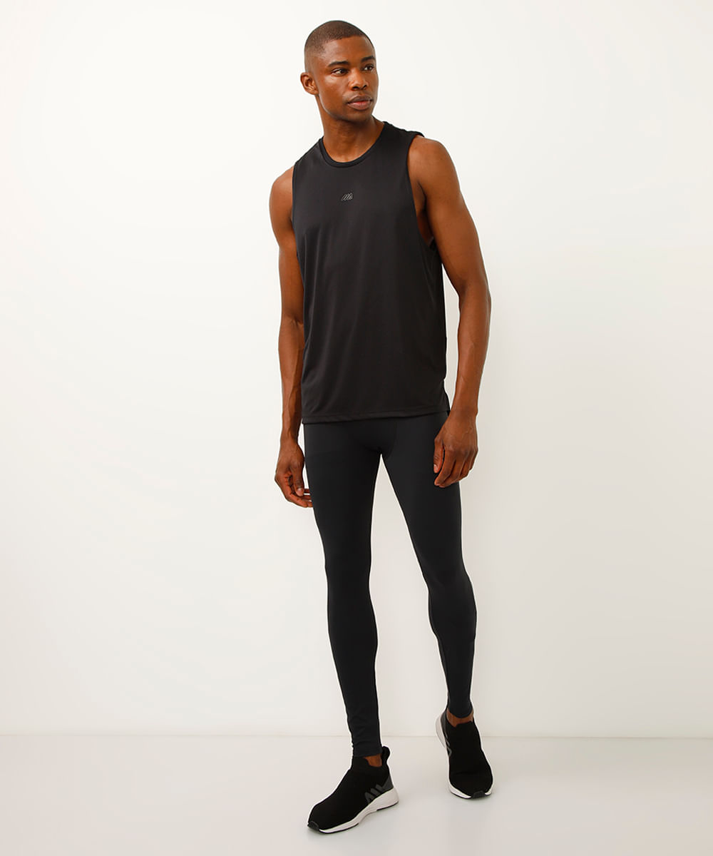 regata esportiva machão muscle fit preto
