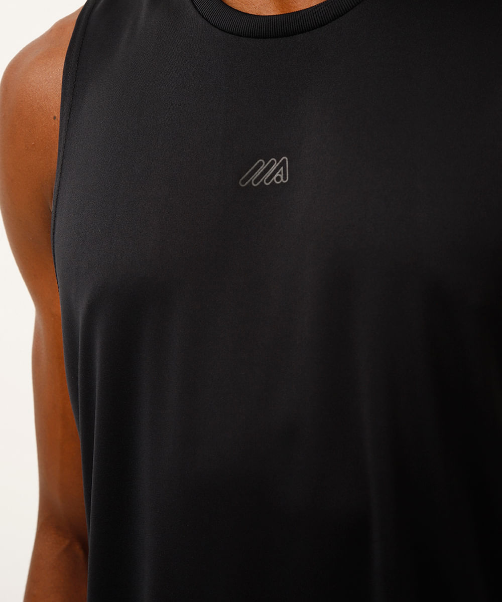 regata esportiva machão muscle fit preto