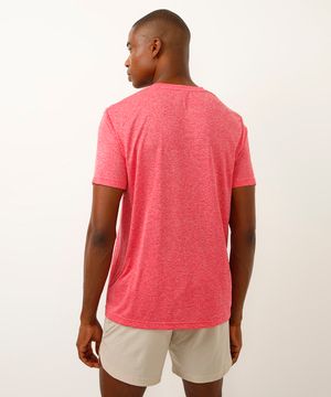 Camiseta Masculina Esportiva Ace Basic Dry Manga Curta Gola Careca Coral