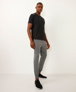 calça jogger com bolsos esportiva ace cinza