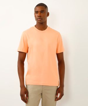 camiseta comfort malhão manga curta laranja