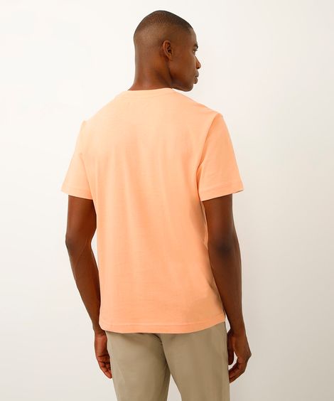 camiseta comfort malhão manga curta laranja