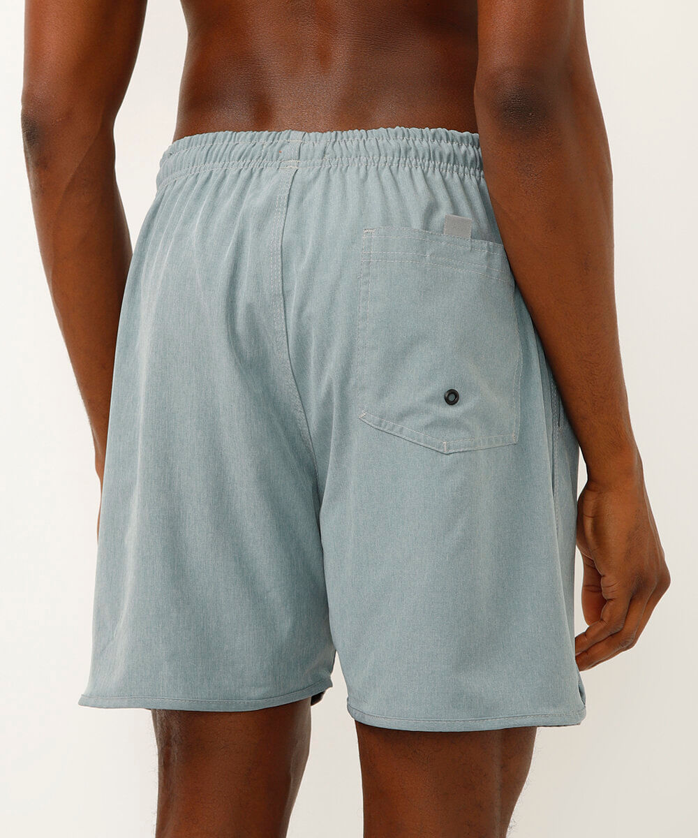 short surf com cordão azul
