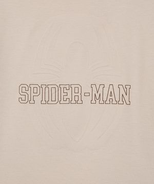 camiseta de algodão infantil homem aranha cinza