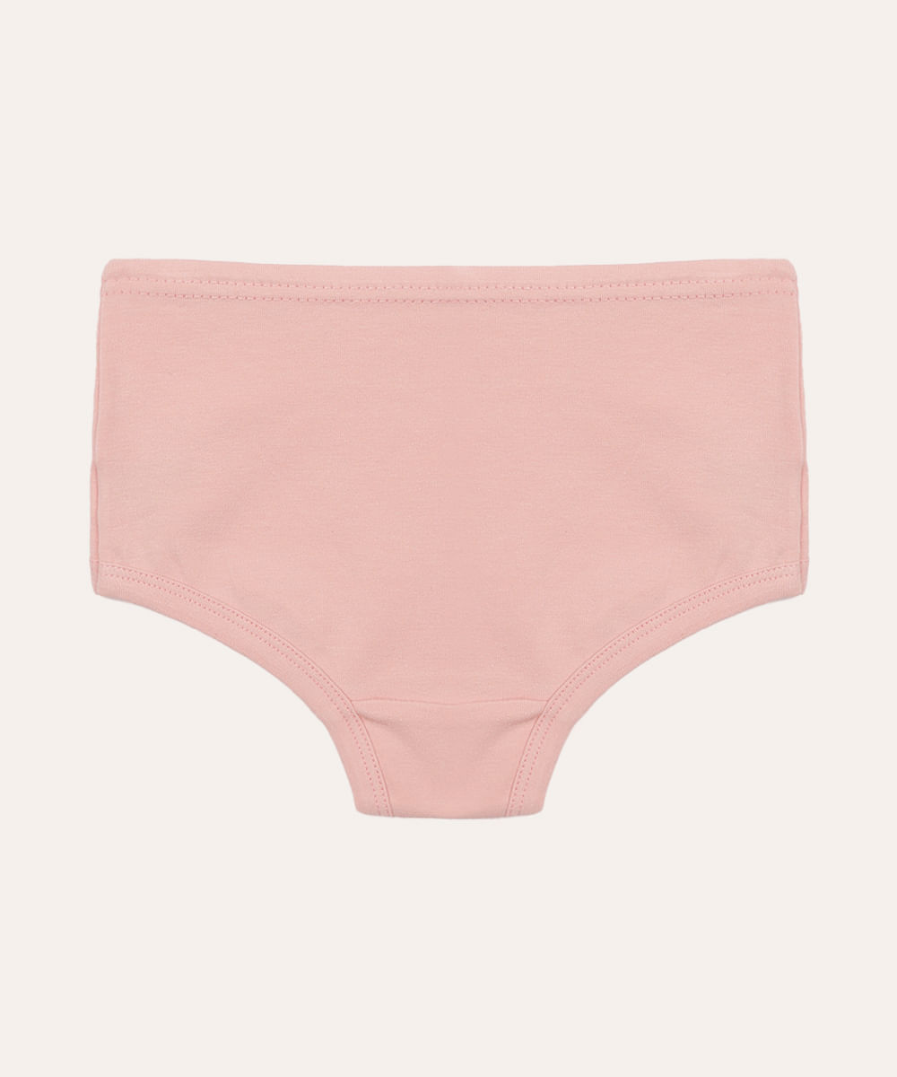 kit de 2 calcinhas de algodão infantil colorido
