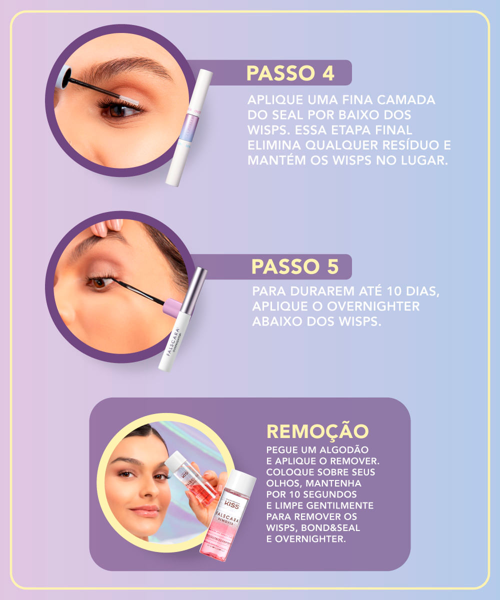 cílios kiss falscara multipack petite volume wisps preto