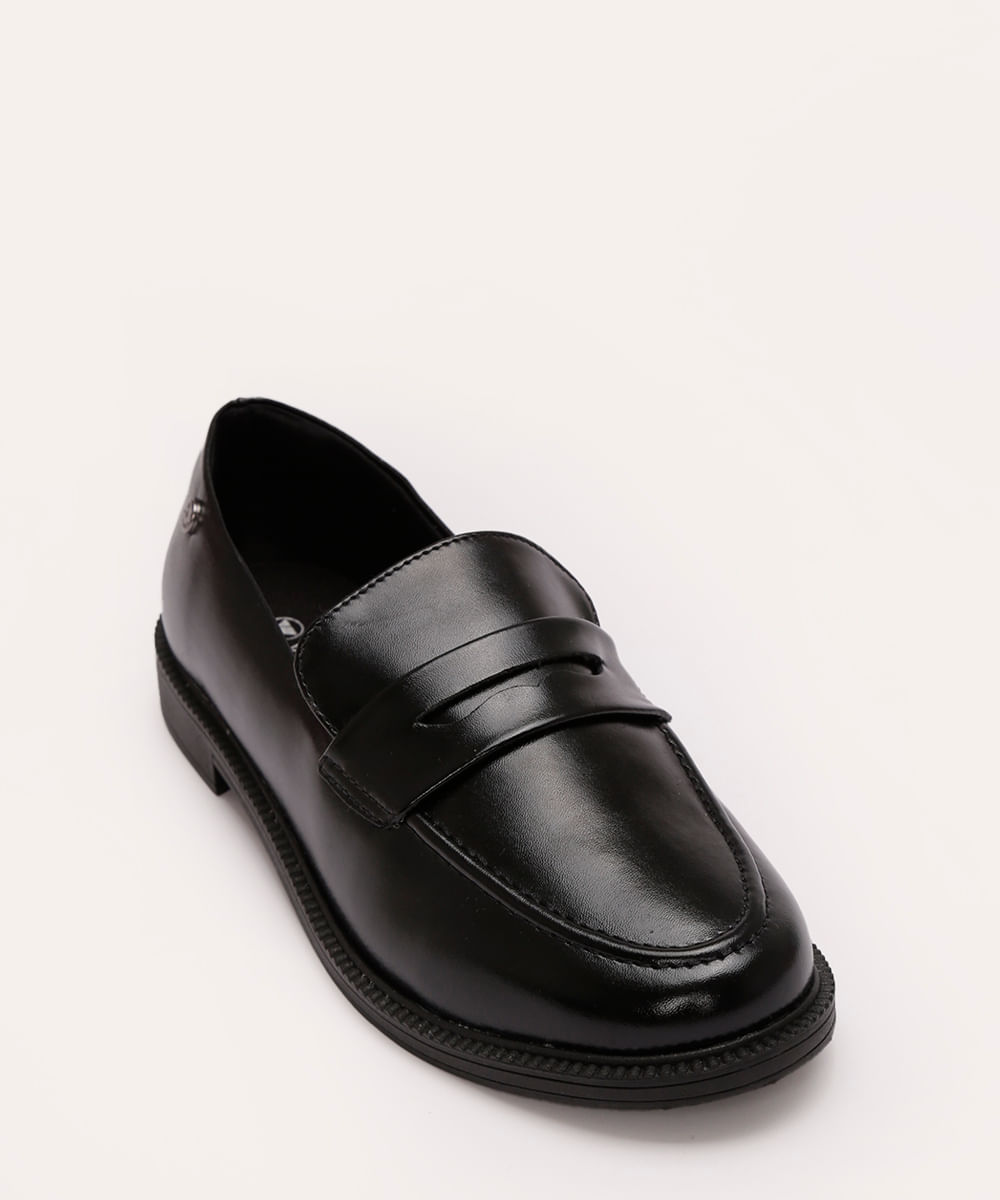 mocassim de poliuretano via uno preto