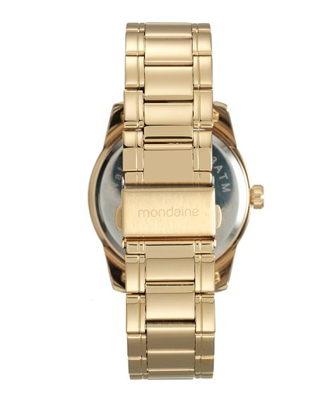 relógio mondaine 99130gpmvde3kf analógico dourado