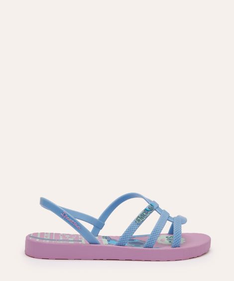 rasteirinha infantil calce fácil stitch lilás