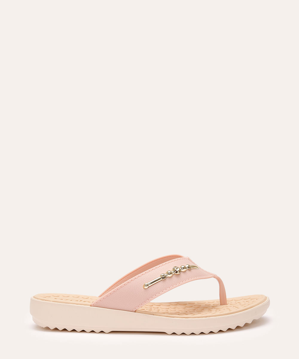chinelo flatform azaleia rosa