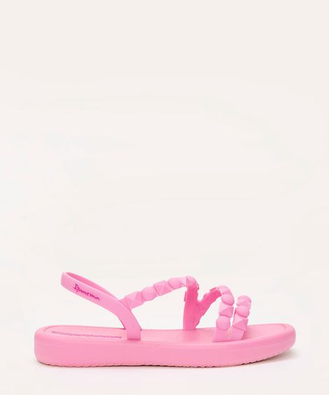 rasteirinha infantil meu sol com tachas ipanema rosa