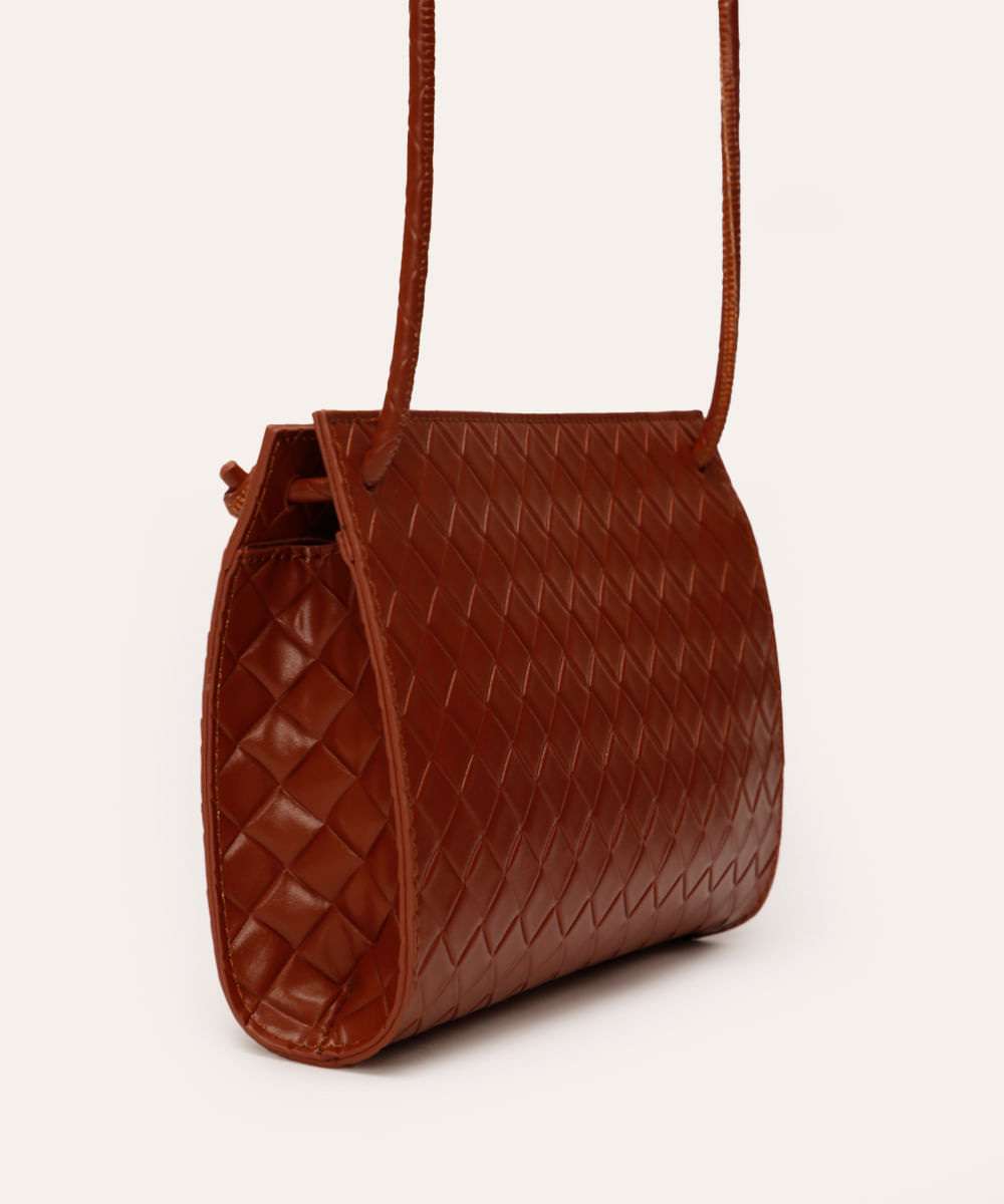 bolsa crossbody tresse bege