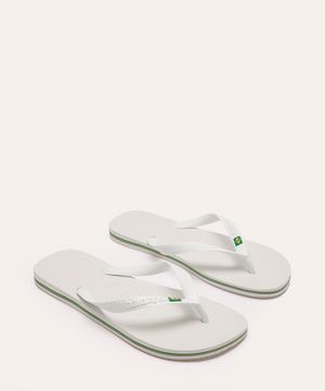 chinelo havaianas brasil branco