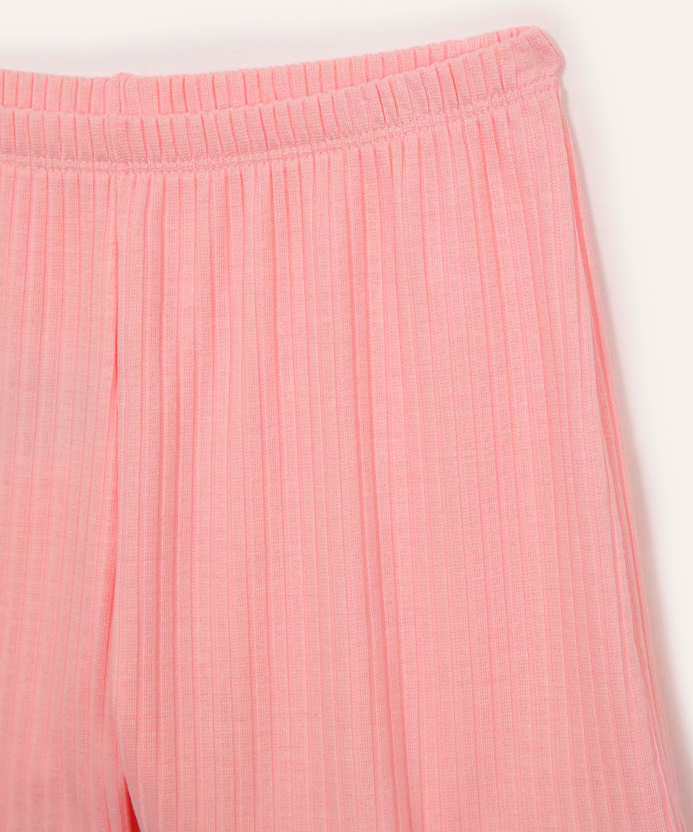pijama curto infantil luluca rosa