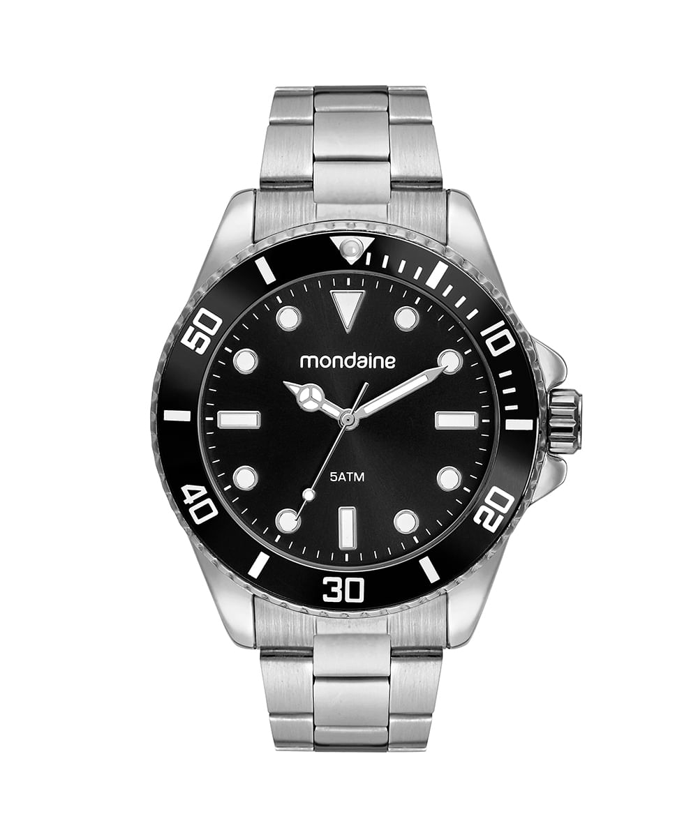 relógio mondaine 32549g0mvne1 analógico prateado