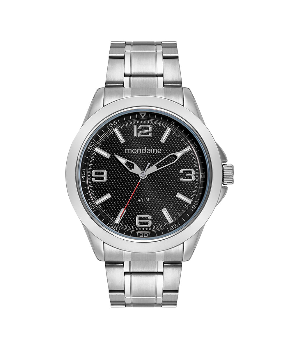 relógio mondaine 32603g0mvne2kb analógico prateado