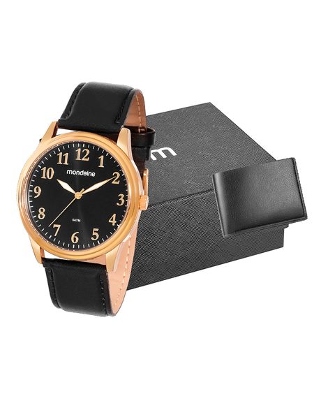 relógio mondaine 99546gpmvdh2kt analógico dourado