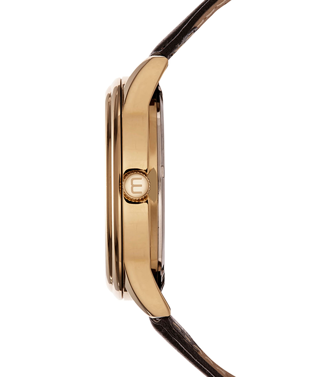 relógio mondaine 99546gpmvdh2kt analógico dourado
