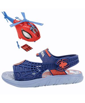 Kit Papete Infantil Homem Aranha e Helicóptero Grendene Kids 23064 MARINHO