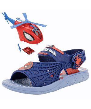 Kit Papete Infantil Homem Aranha e Helicóptero Grendene Kids 23064 MARINHO