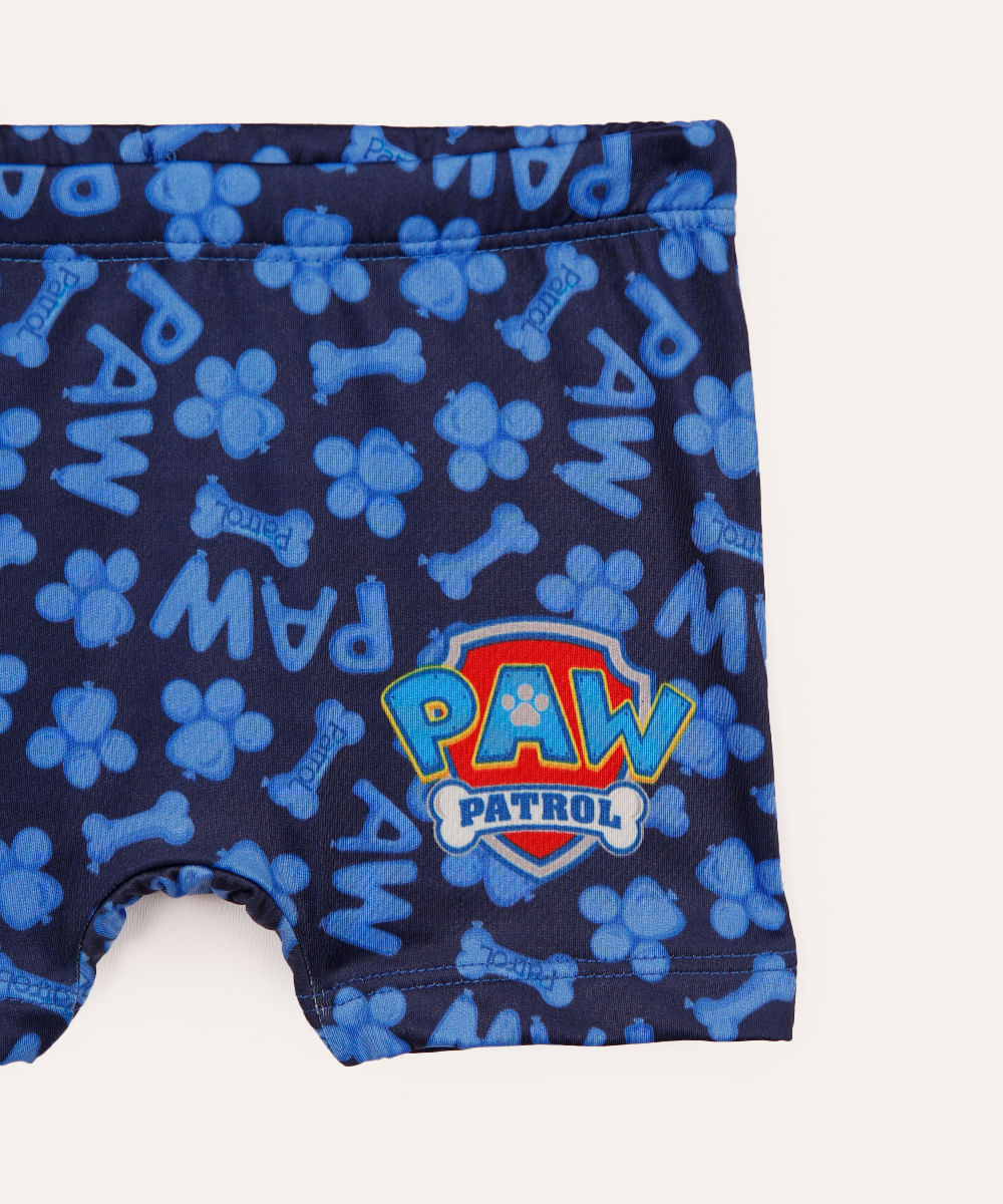 conjunto infantil proteção uv patrulha canina azul