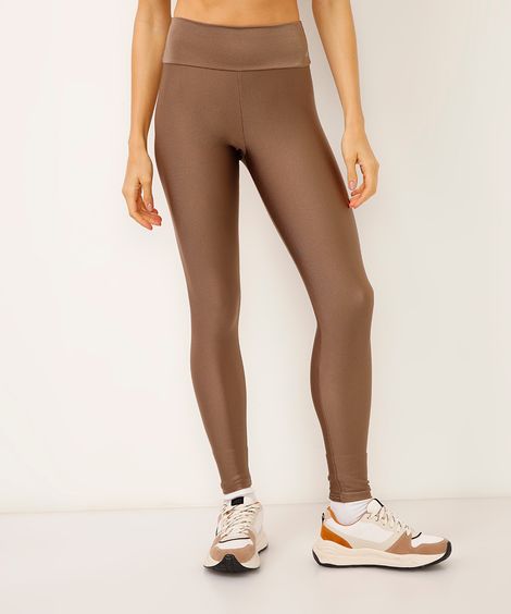 calça legging básica esportiva ace marrom