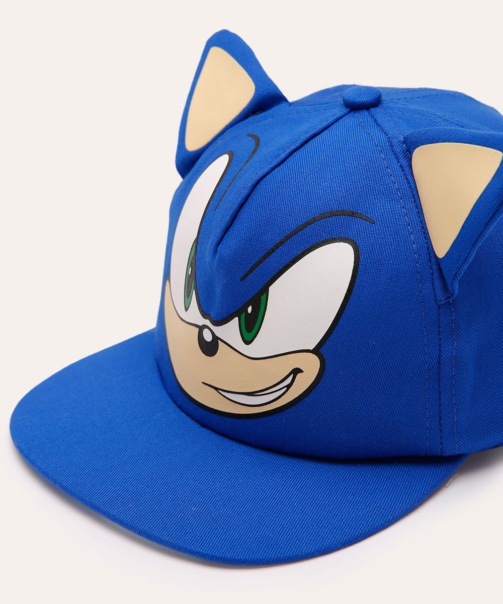 boné infantil aba reta sonic azul