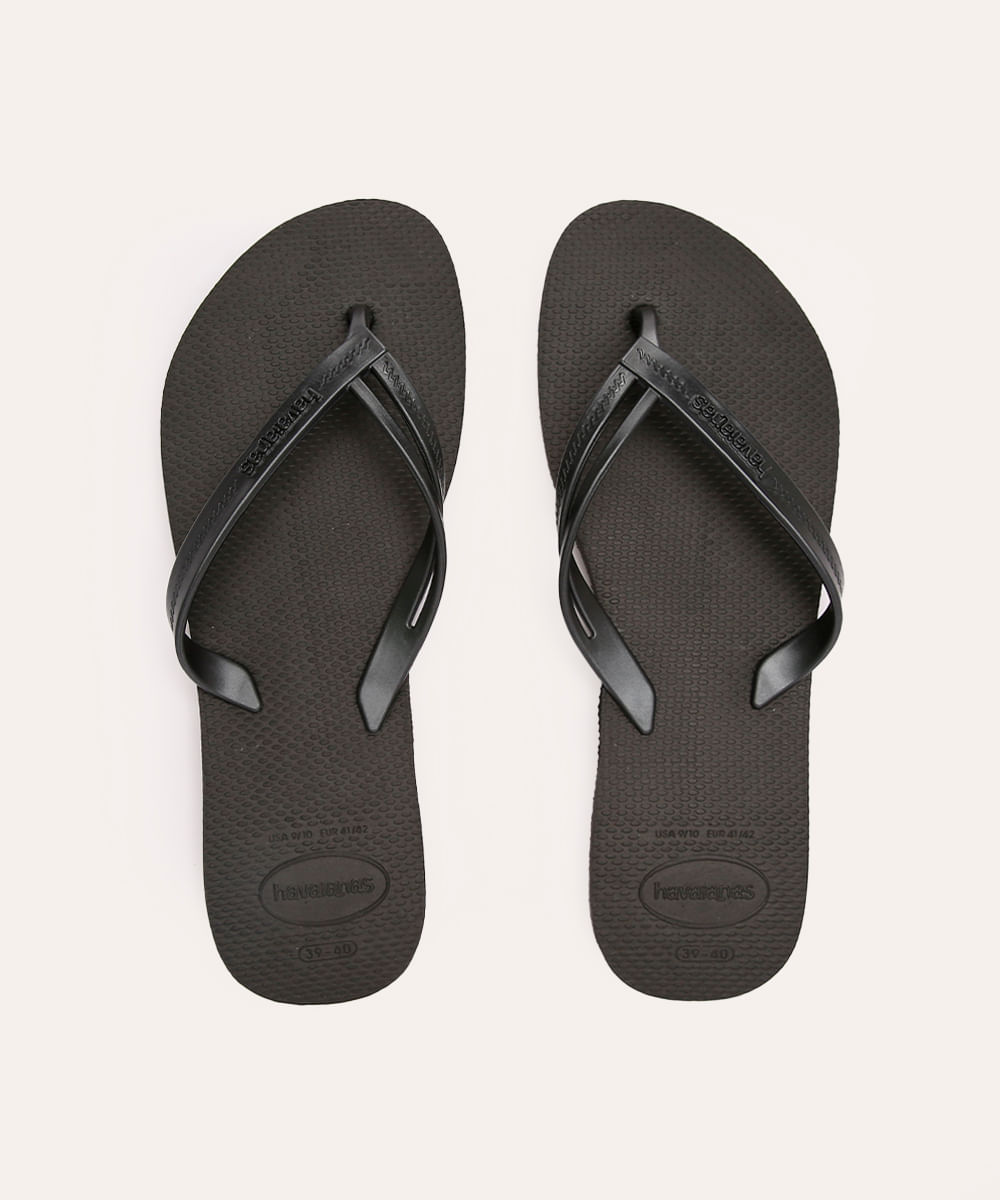 chinelo havaianas elegance preto