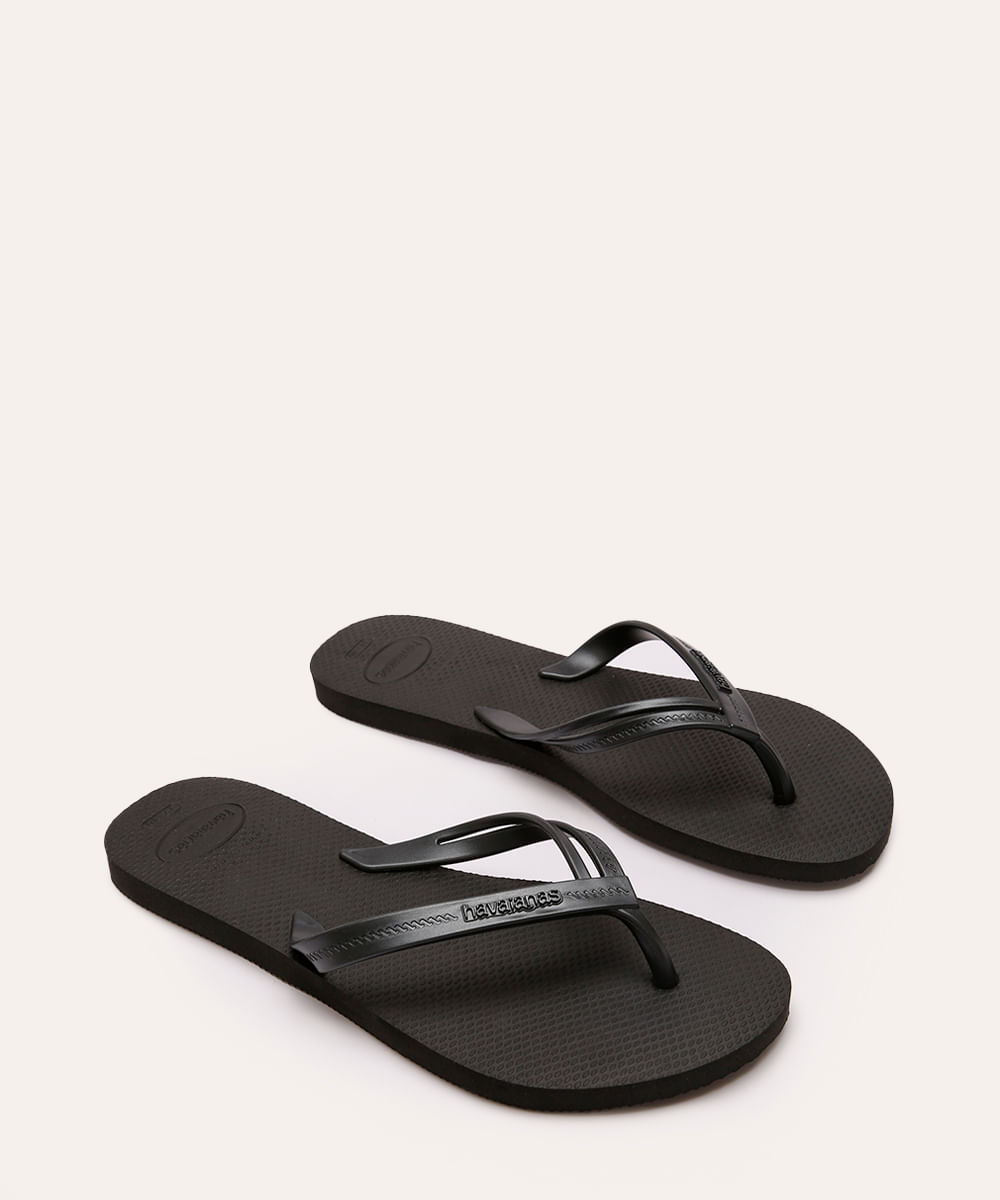 chinelo havaianas elegance preto